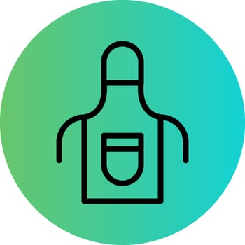Apron Vector Icon Design
