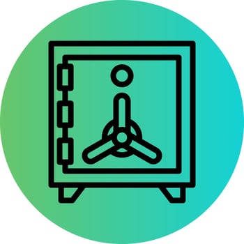 Safe Box Vector Icon Design