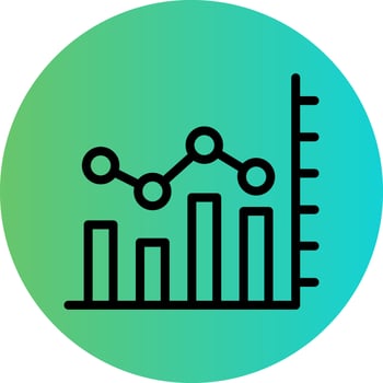 Graph Vector Icon Design