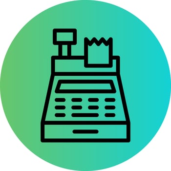Cash Register Vector Icon Design