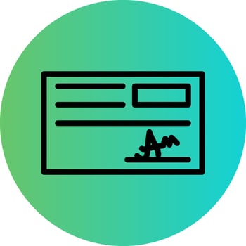 Cheque Vector Icon Design