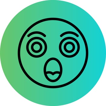 Shocked Vector Icon Design