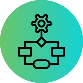 Workflow Vector Icon Design