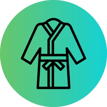 Bathrobe Vector Icon Design