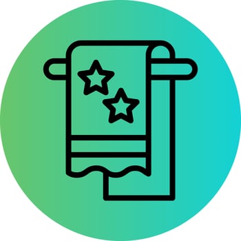 Towel Vector Icon Design