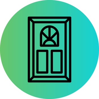 Room Door Vector Icon Design