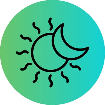 Eclipse Vector Icon Design