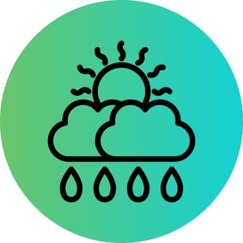 Drizzle Vector Icon Design