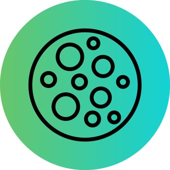 Full Moon Vector Icon Design