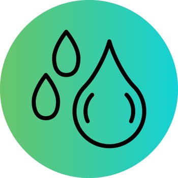 Water Drops Vector Icon Design