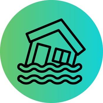 Flood Vector Icon Design