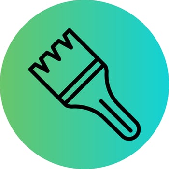 Paint Brush Vector Icon Design