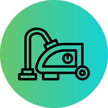 Vacuum Cleaner Vector Icon Design