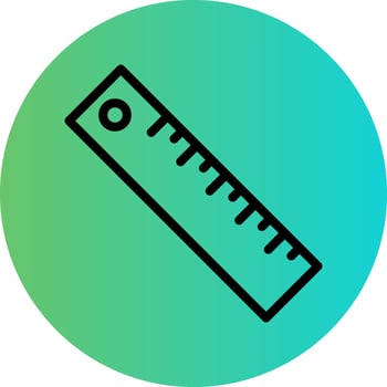 Ruler Vector Icon Design