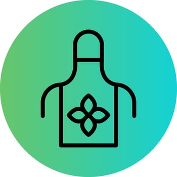 Apron Vector Icon Design