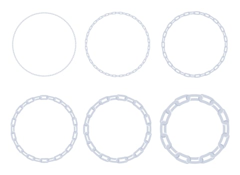 Chain vector design illustration isolated on white background