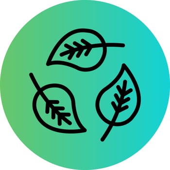 Leaf Recycle Vector Icon Design
