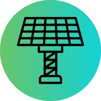 Solar Panel Vector Icon Design