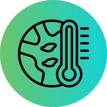 Global Warming Vector Icon Design