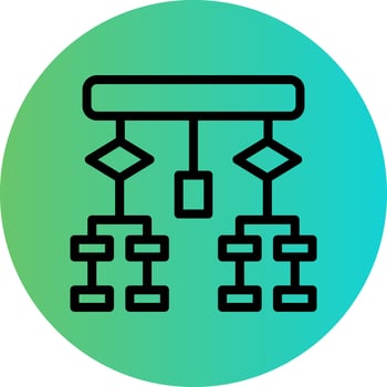 Flowchart Vector Icon Design