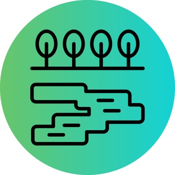 Lake Vector Icon Design