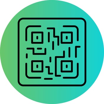QR Code Vector Icon Design