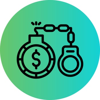 Debt Vector Icon Design