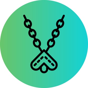 Necklace Vector Icon Design