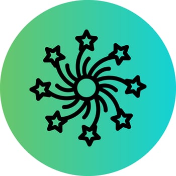 Firework Vector Icon Design