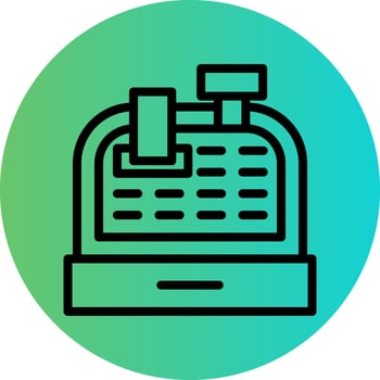 Cash Register Vector Icon Design