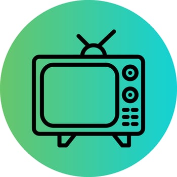 Television Vector Icon Design