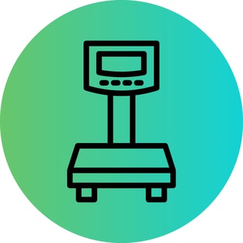 Weight Scale Vector Icon Design