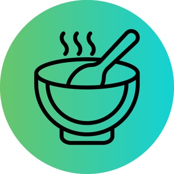 Soup Vector Icon Design