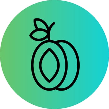 Plum Vector Icon Design