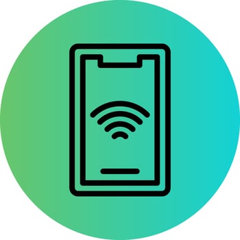 Mobile Wifi Vector Icon Design