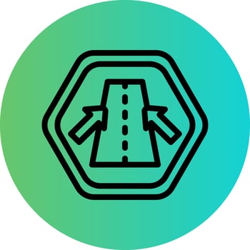 Keep In Lane Vector Icon Design