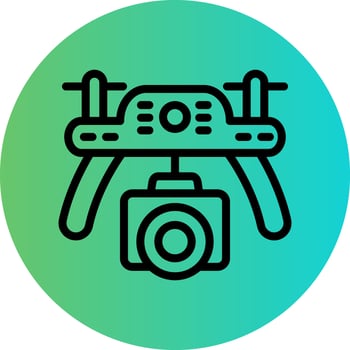Drone Vector Icon Design
