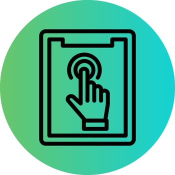 Touch Screen Vector Icon Design