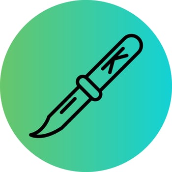 Knife Vector Icon Design