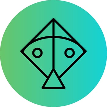 Kite Vector Icon Design