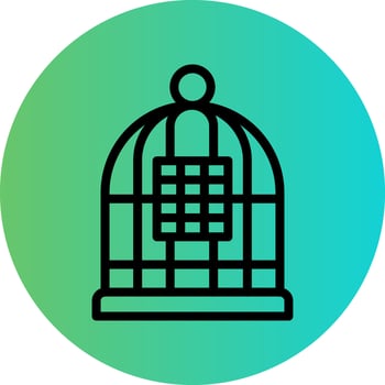 Birdcage Vector Icon Design