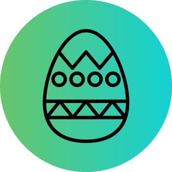 Easter Egg Vector Icon Design