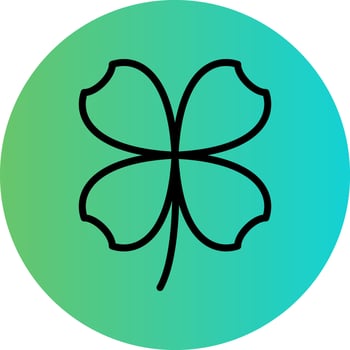 Clover Vector Icon Design