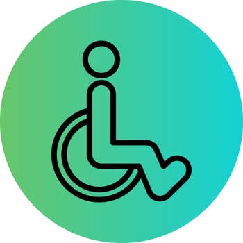 Disabled Sign Vector Icon Design