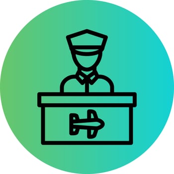 Security Control Vector Icon Design