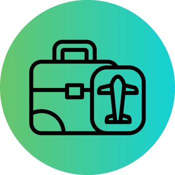 Business Trip Vector Icon Design