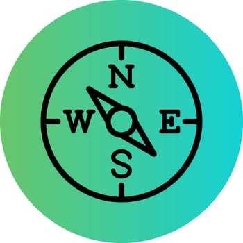 Compass Vector Icon Design