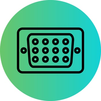 Vga Port Vector Icon Design
