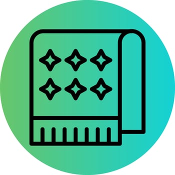 Towel Vector Icon Design