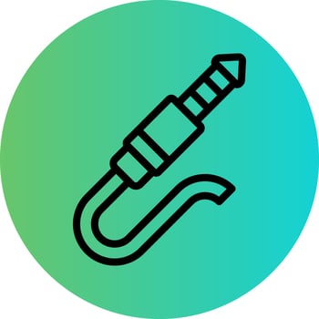 Audio Cable Vector Icon Design